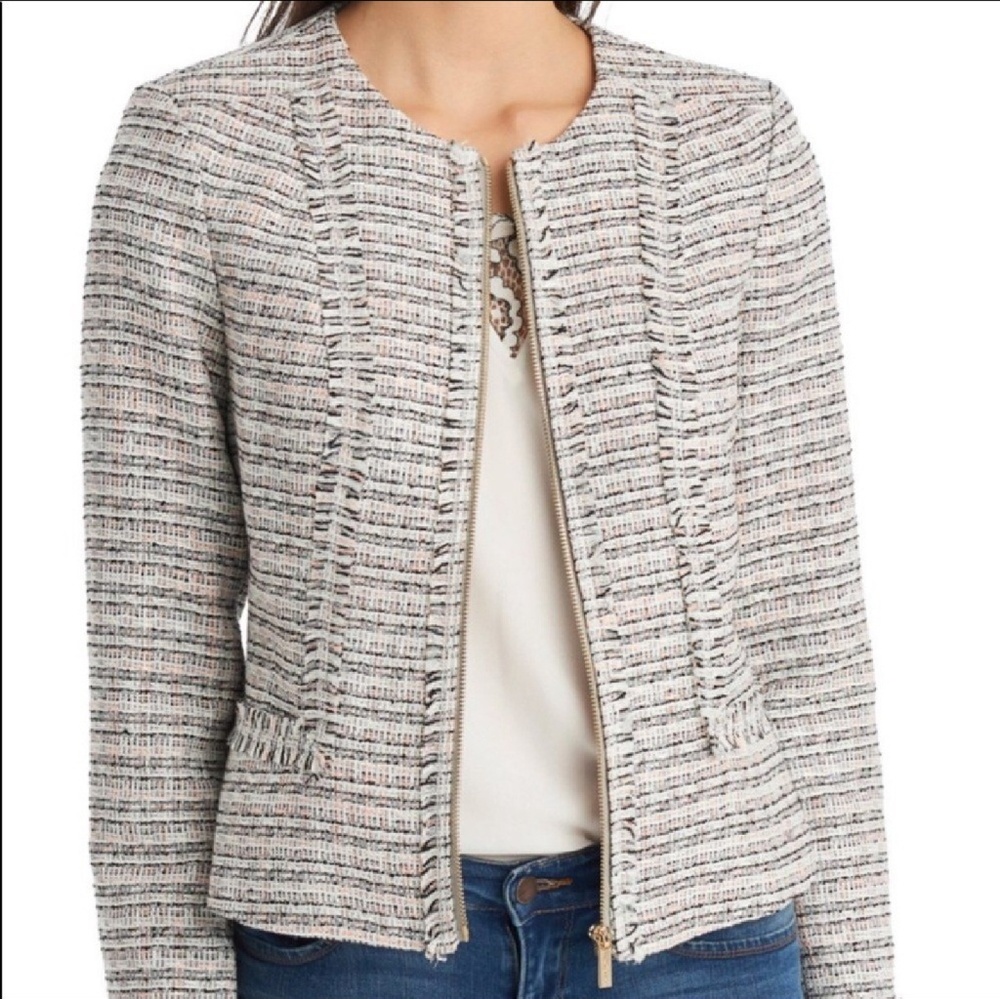 SOLD ***Karl Lagerfeld zip tweed jacket